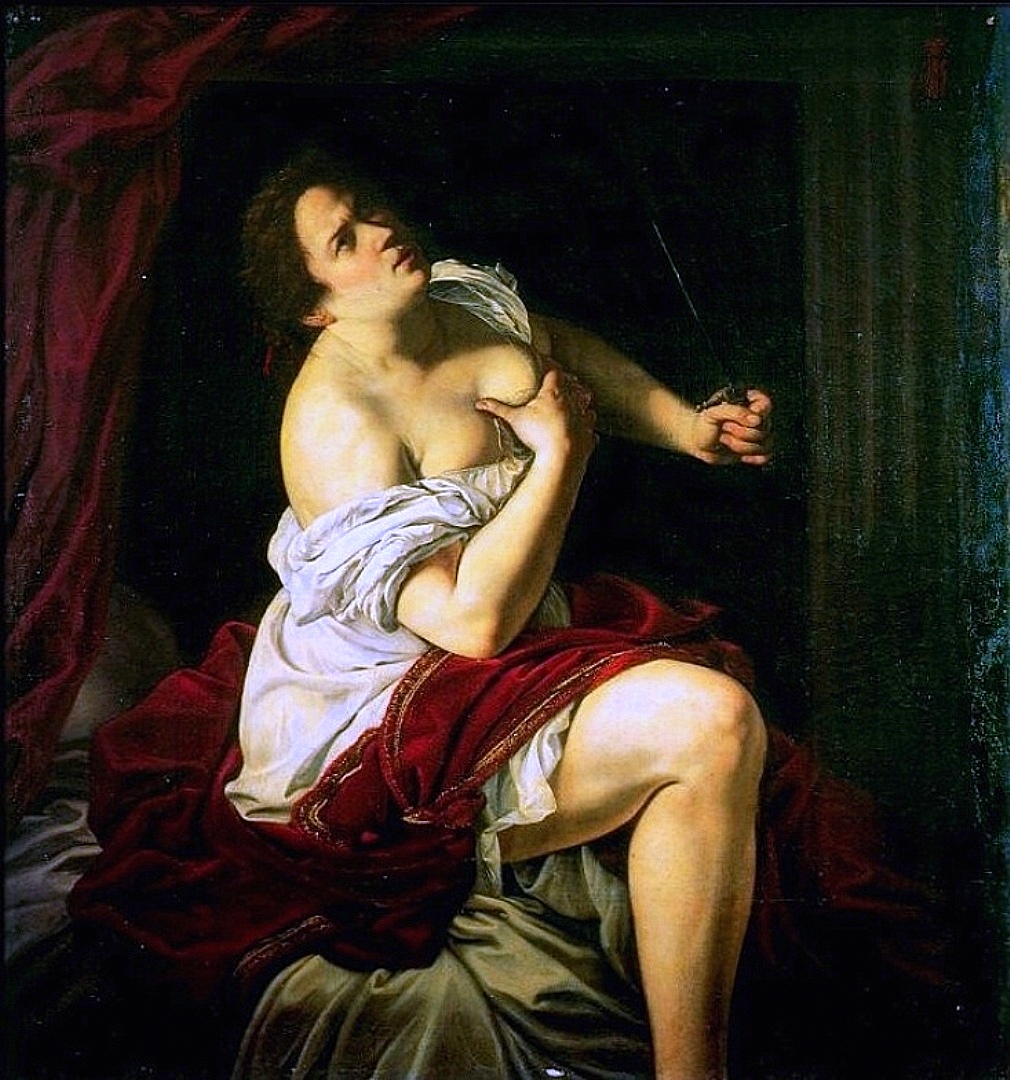 Lucretia in Detail Artemisia Gentileschi